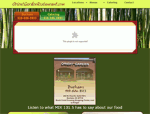 Tablet Screenshot of orientgardenrestaurant.com